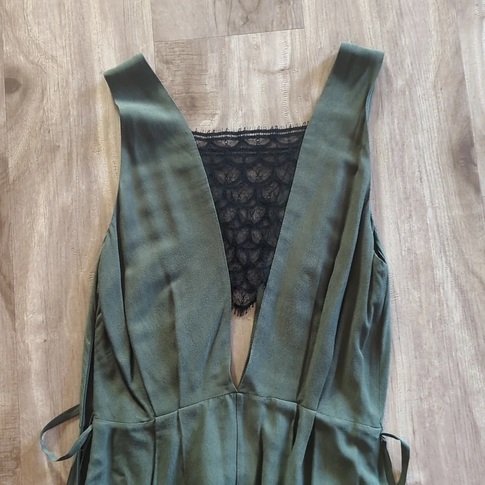 Sandro plunge neck midi dress - Picture 4 of 15
